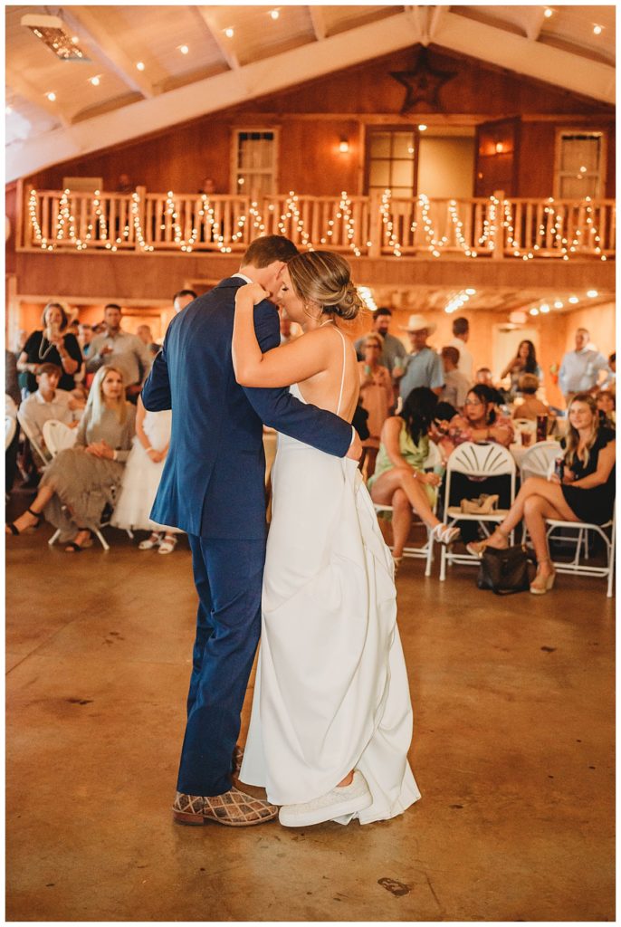 bride and groom dance by Palo Duro wedding photographer