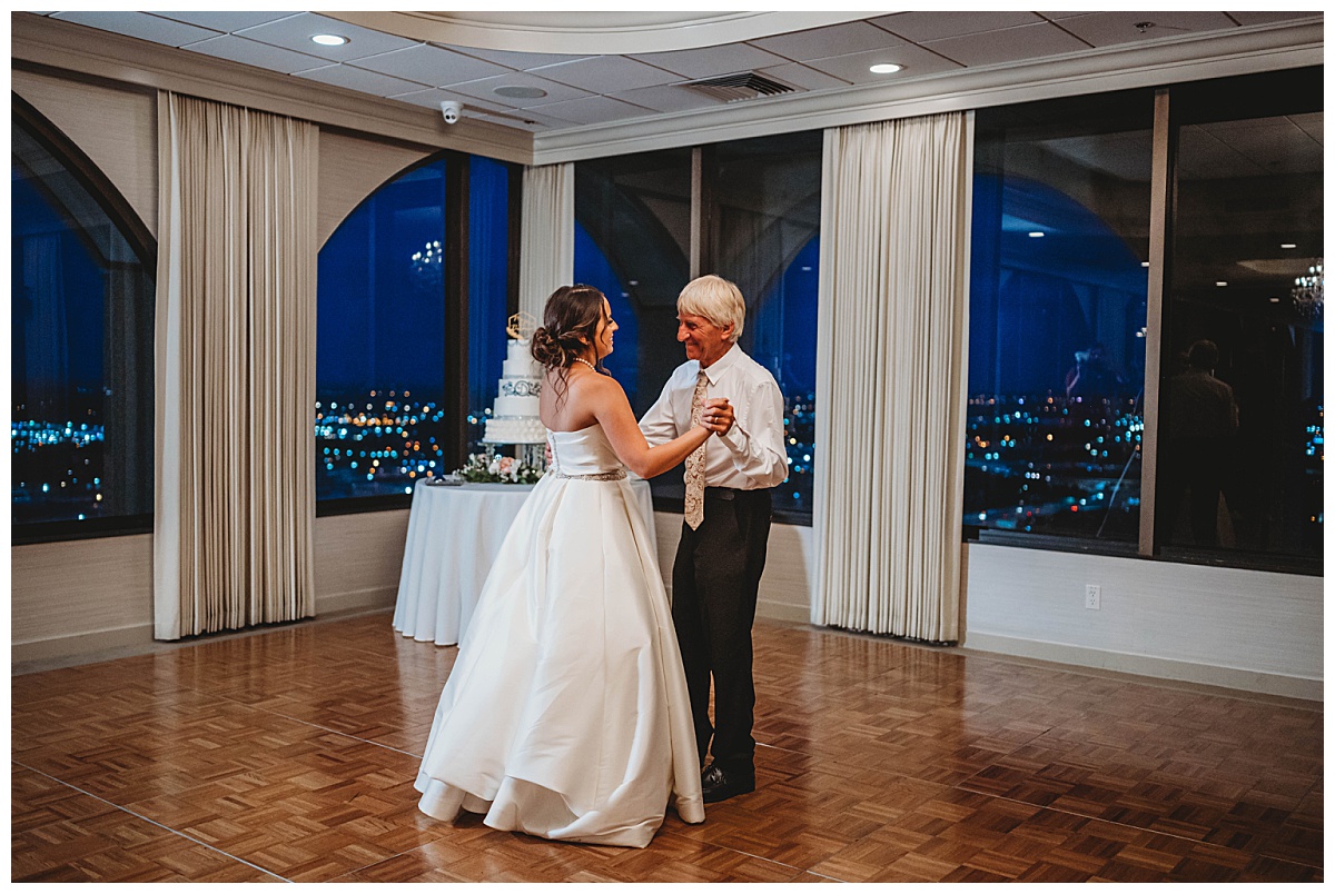 Bride dances with father by Amarillo Photographer